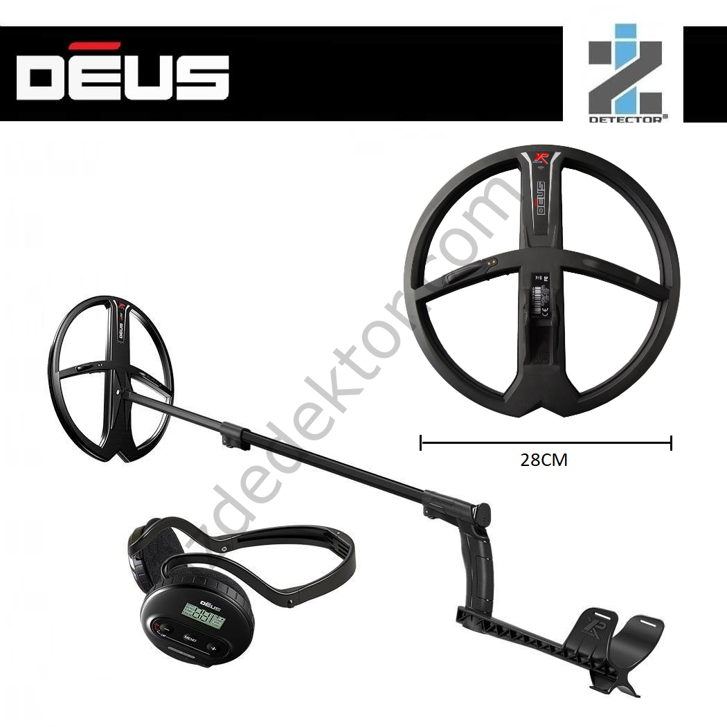 XP DEUS Deus Lite WS4 Kablosuz Kulaklık, Kumanda Hariç ve 28cm (11 inch) X35 Başlık Dahil