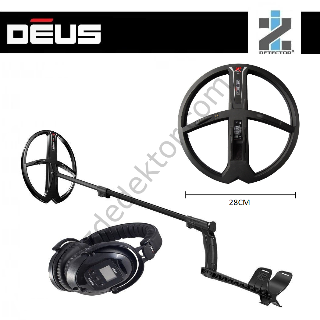 XP DEUS Deus Lite WS5 Kablosuz Kulaklık, Kumanda Hariç ve 28cm (11 inch) X35 Başlık Dahil