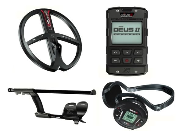Deus 2 Dedektör - 22,5cm FMF Başlık, WS6 Kulaklık, Ana Kontrol Ünitesi